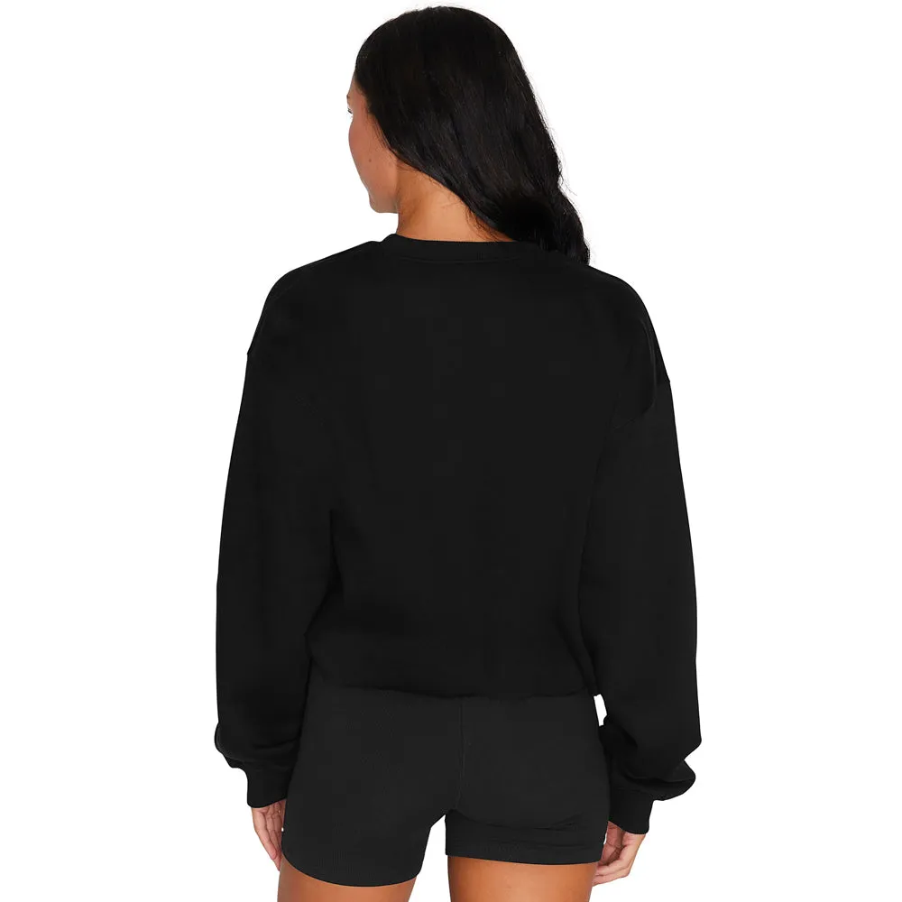 Utah Retro Black Crewneck
