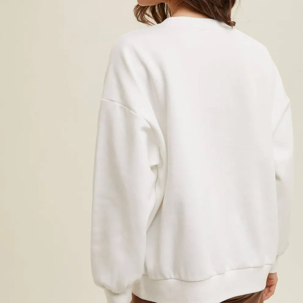 Vacay Patch Pullover Sweatshirt