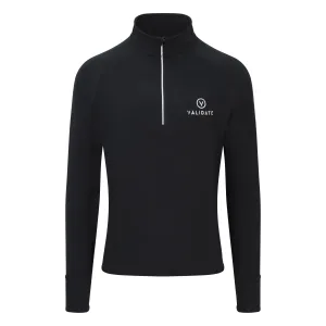 Validate Mens TriDri® long sleeve performance ¼ zip Black