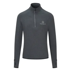 Validate Mens TriDri® long sleeve performance ¼ zip Grey