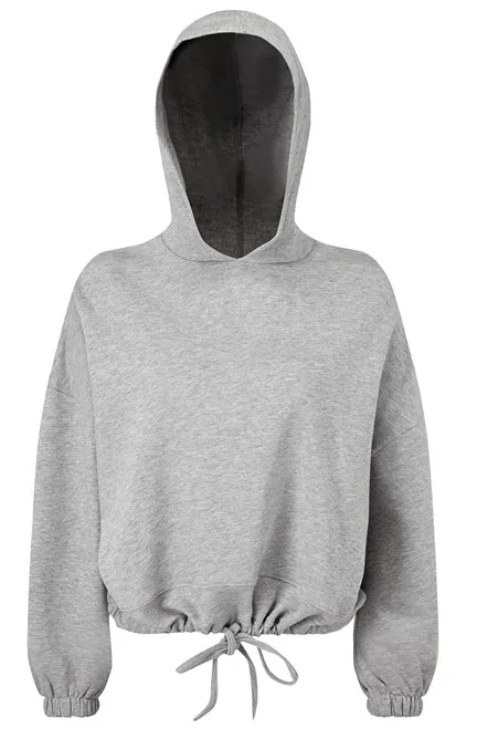 Validate Women's TriDri Cropped Hoody Heather Grey