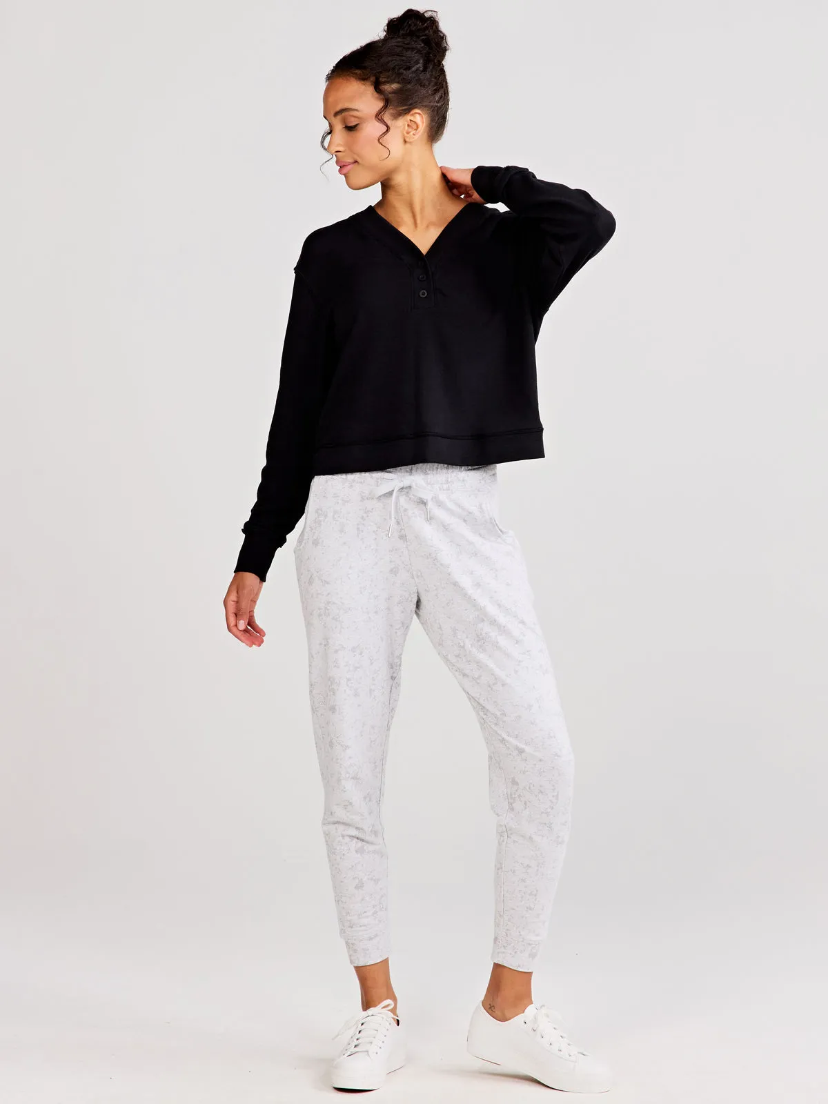 Varsity Henley Sweatshirt