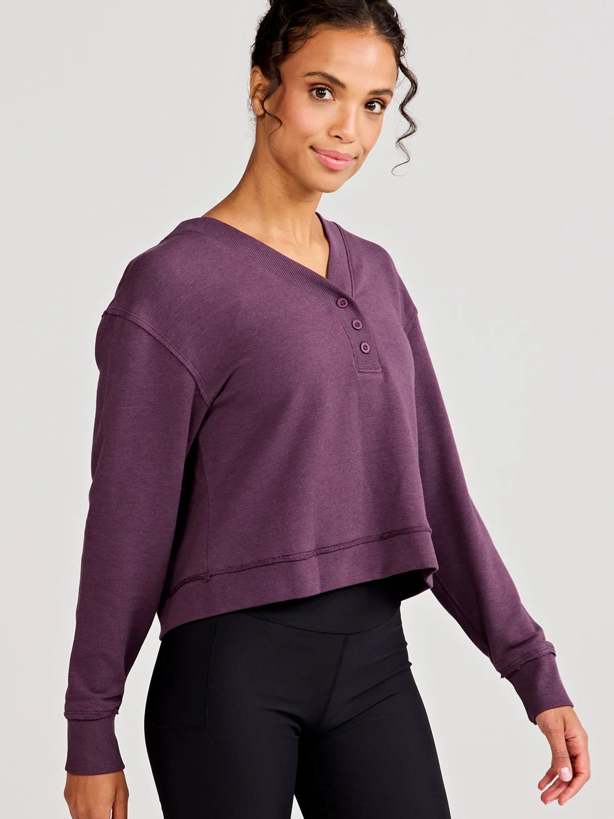 Varsity Henley Sweatshirt