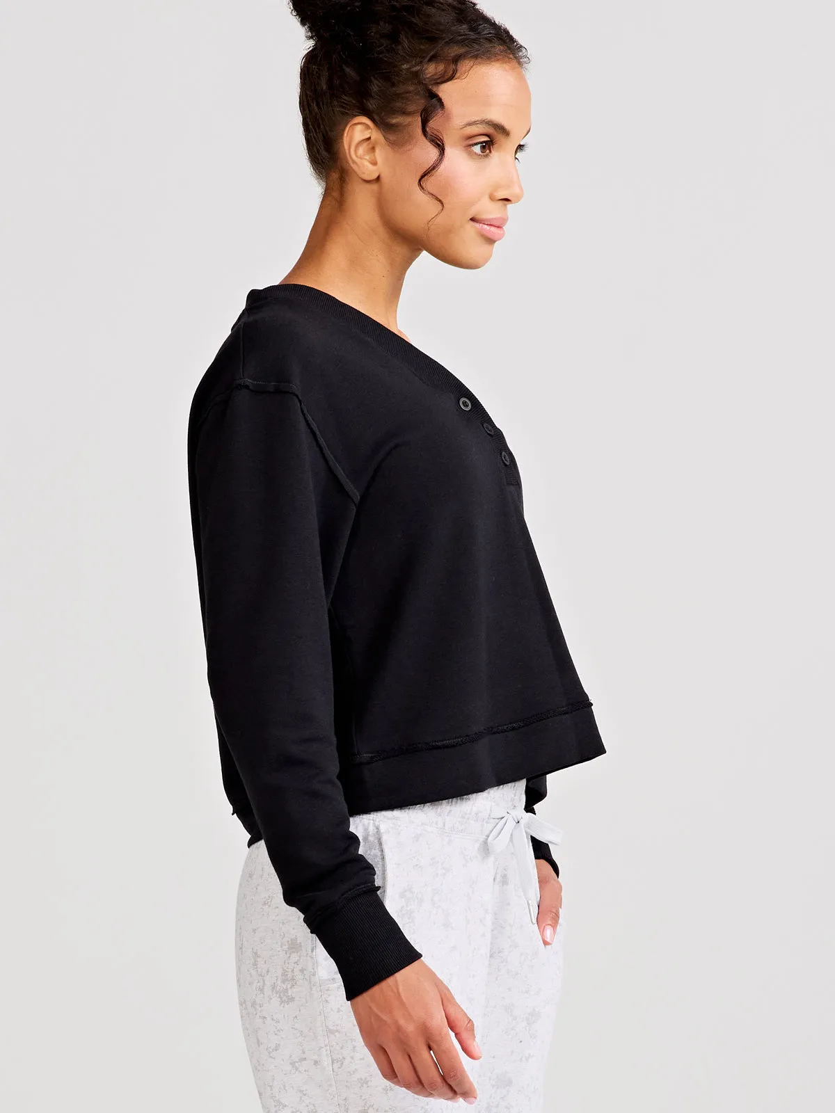Varsity Henley Sweatshirt