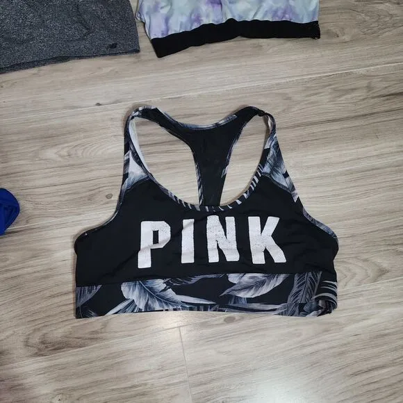Victoria's Cecret PINK &amp; New Balance Sport Bra Lot of 5 Size L