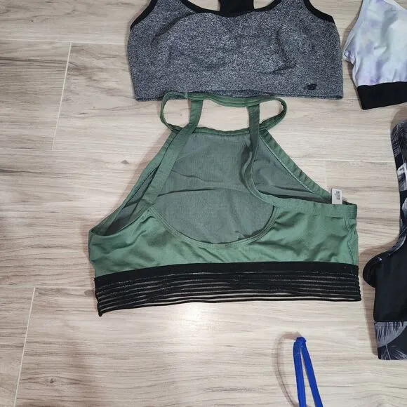 Victoria's Cecret PINK &amp; New Balance Sport Bra Lot of 5 Size L