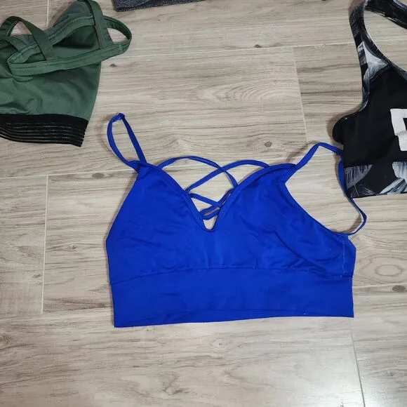 Victoria's Cecret PINK &amp; New Balance Sport Bra Lot of 5 Size L