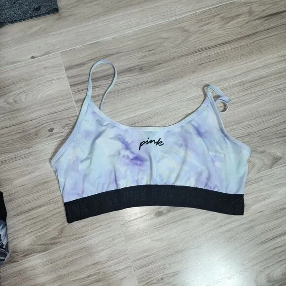 Victoria's Cecret PINK &amp; New Balance Sport Bra Lot of 5 Size L