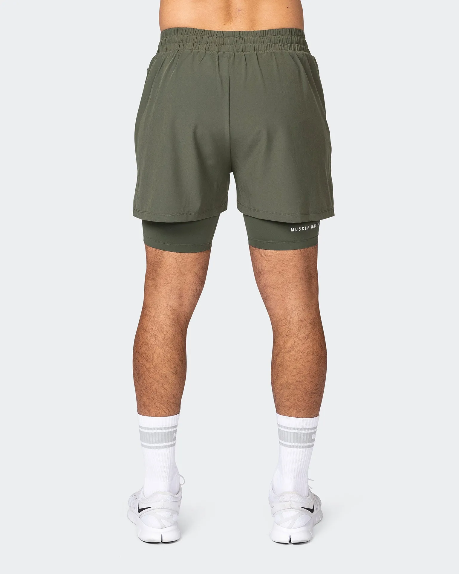 Vigour Training 3" Shorts - Dark Khaki
