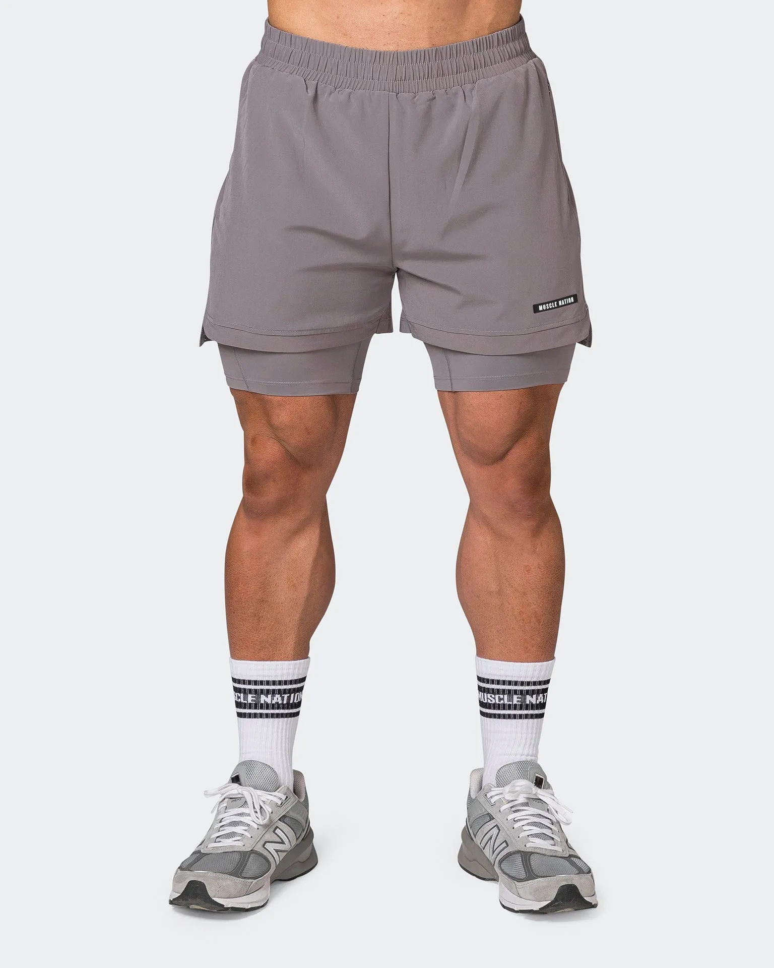 Vigour Training Shorts - Pearl Grey