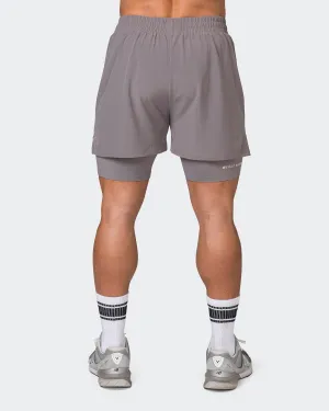 Vigour Training Shorts - Pearl Grey