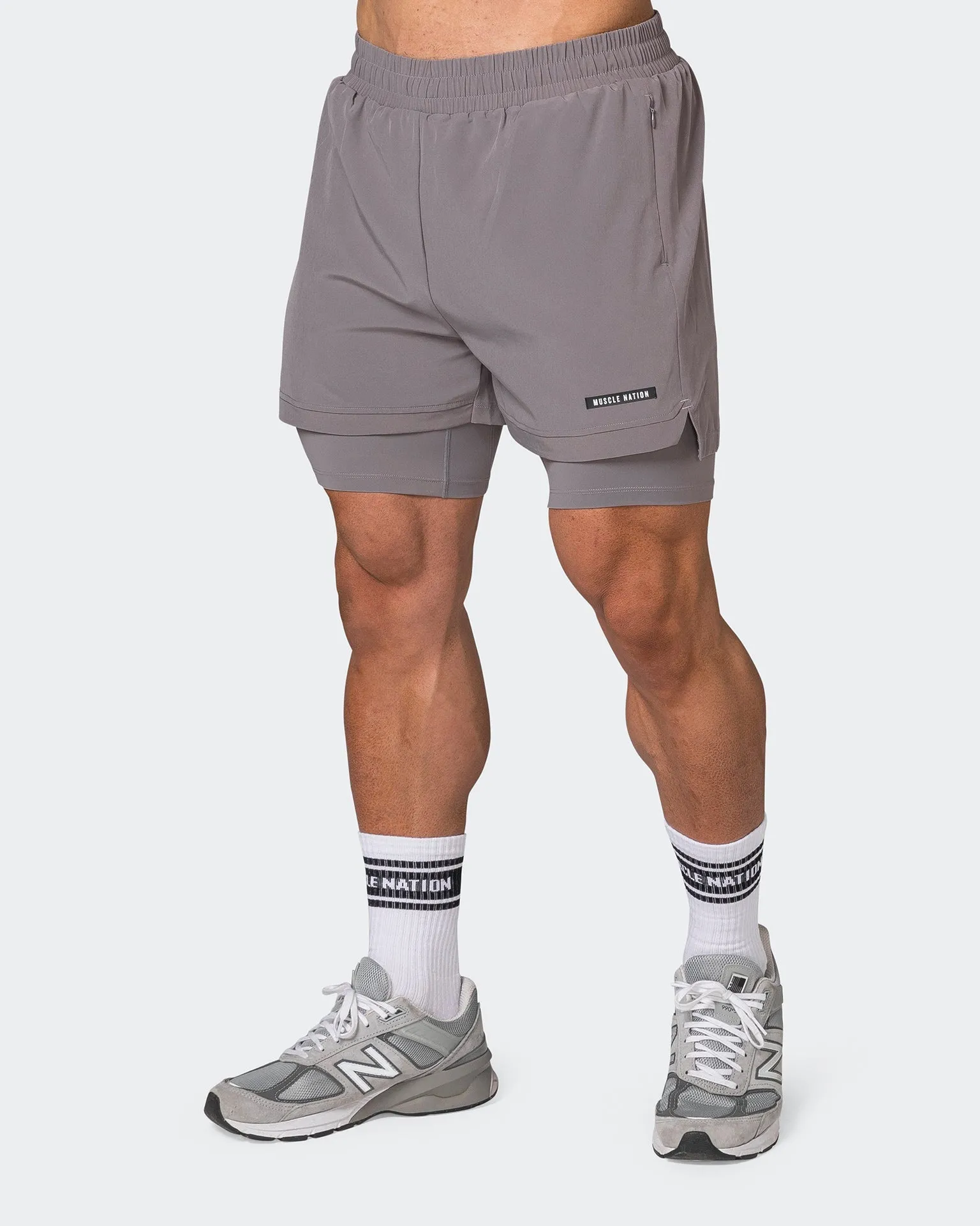 Vigour Training Shorts - Pearl Grey