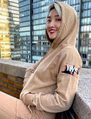 Vintage Camel Tie Dye Patch Hoodie