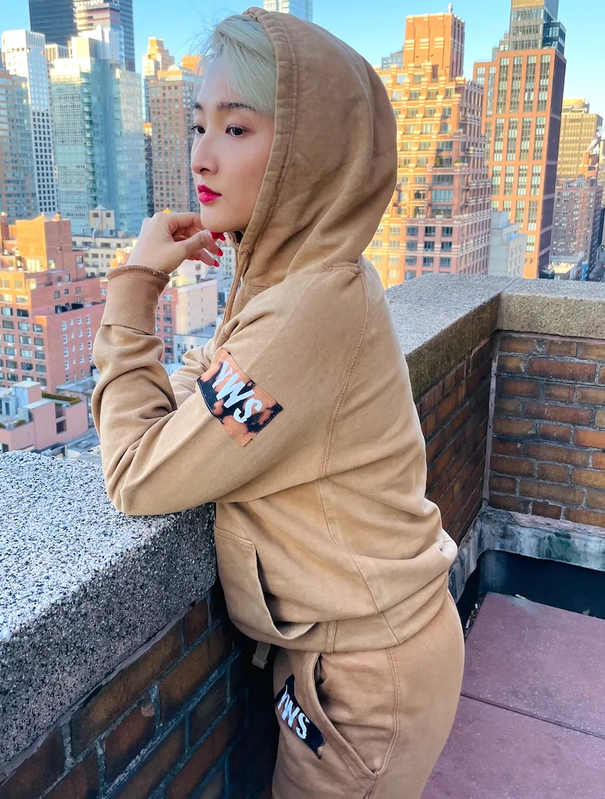 Vintage Camel Tie Dye Patch Hoodie