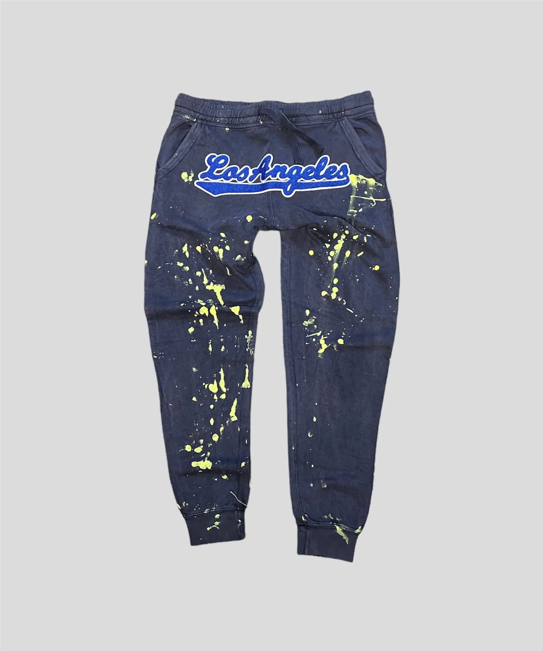 Vintage Navy Los Angeles Paint Joggers