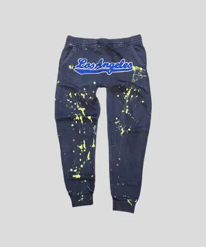 Vintage Navy Los Angeles Paint Joggers