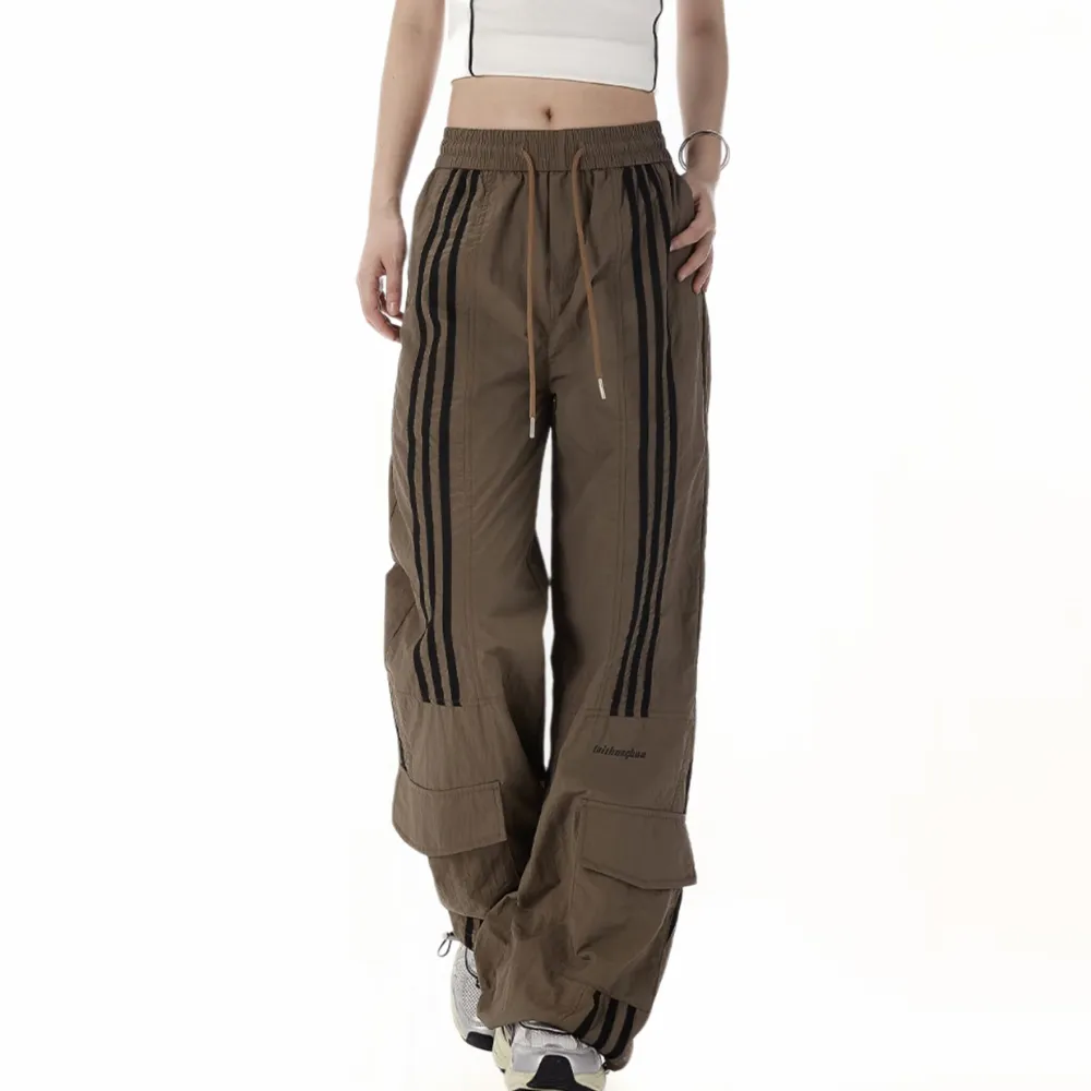 Vintage Side Striped Straight Sweatpants