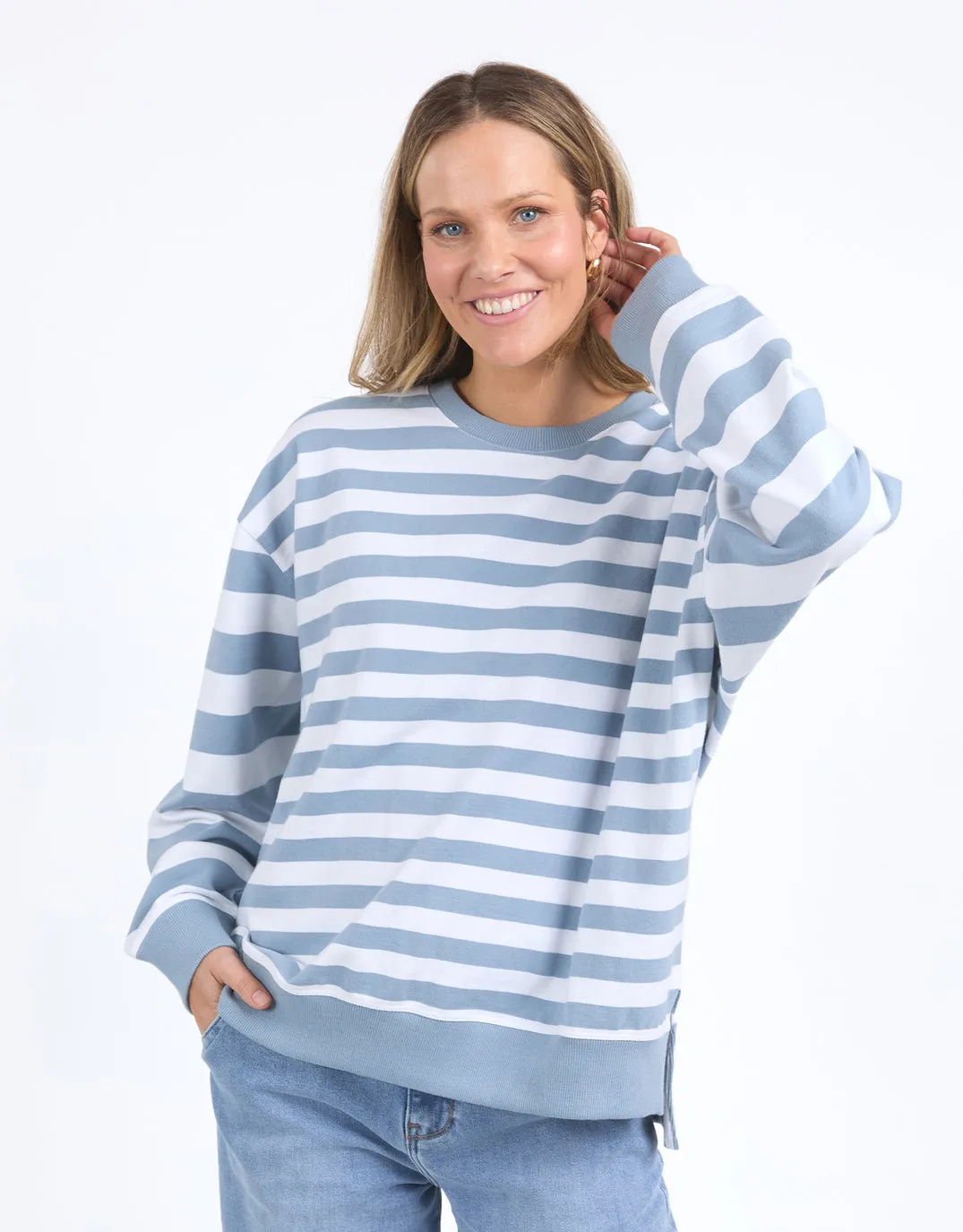 Vivid Crew - Steel Blue Stripe