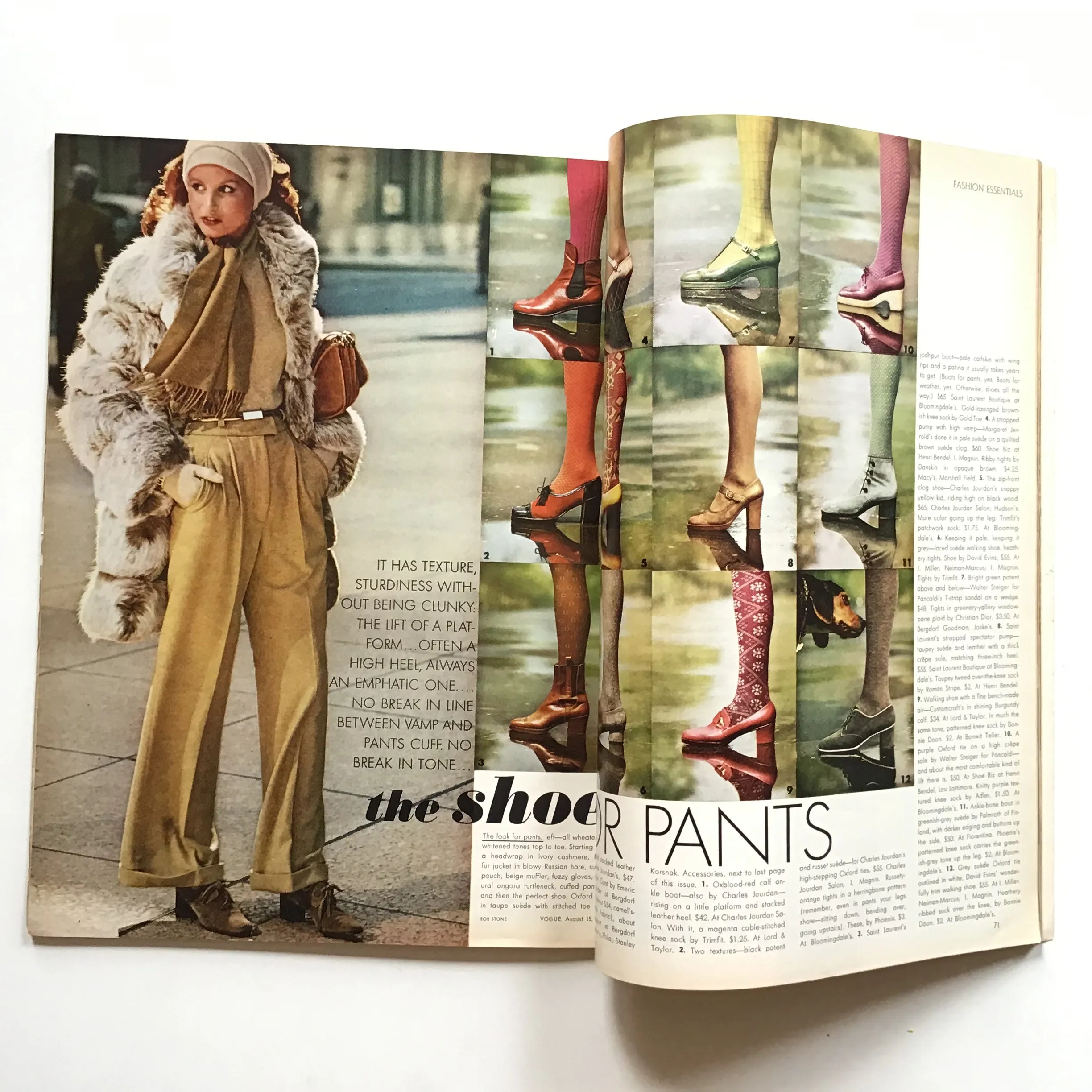 Vogue August 15, 1972 --Lauren Hutton by Richard Avedon on cover