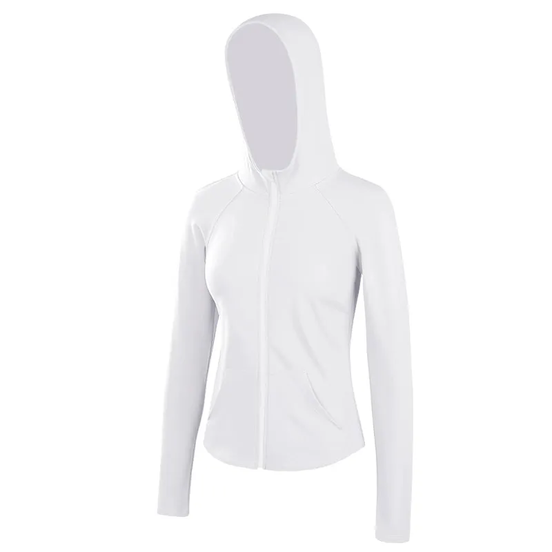 Wake up Slim-Fit Hood Cycling Running Sport Coat
