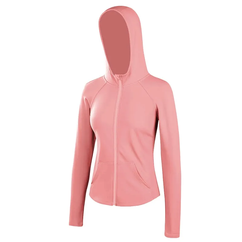 Wake up Slim-Fit Hood Cycling Running Sport Coat