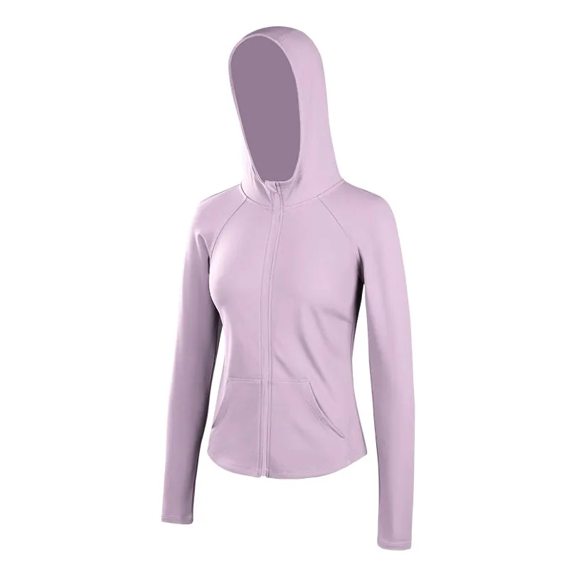 Wake up Slim-Fit Hood Cycling Running Sport Coat