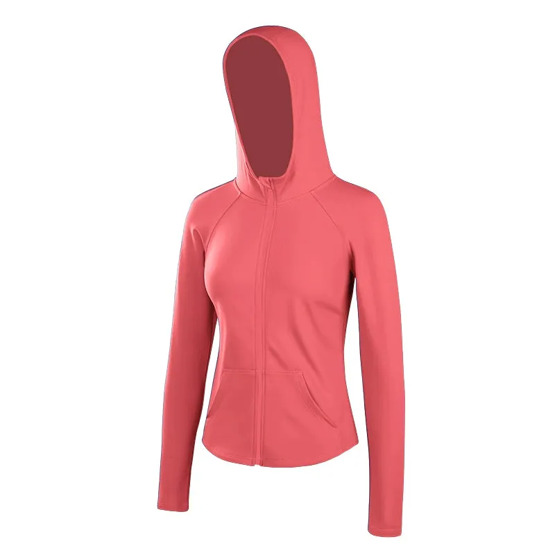 Wake up Slim-Fit Hood Cycling Running Sport Coat