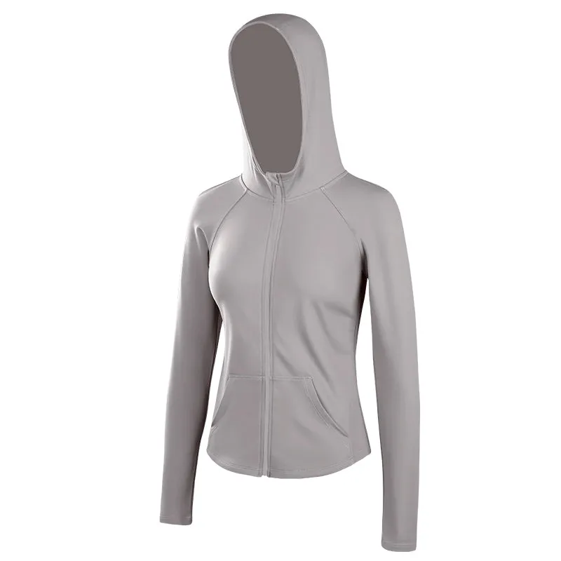 Wake up Slim-Fit Hood Cycling Running Sport Coat
