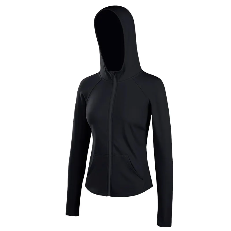 Wake up Slim-Fit Hood Cycling Running Sport Coat