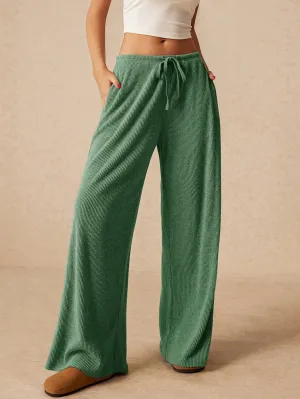 Wide-Leg Low-Rise Sweatpants – Casual & Comfortable Loungewear