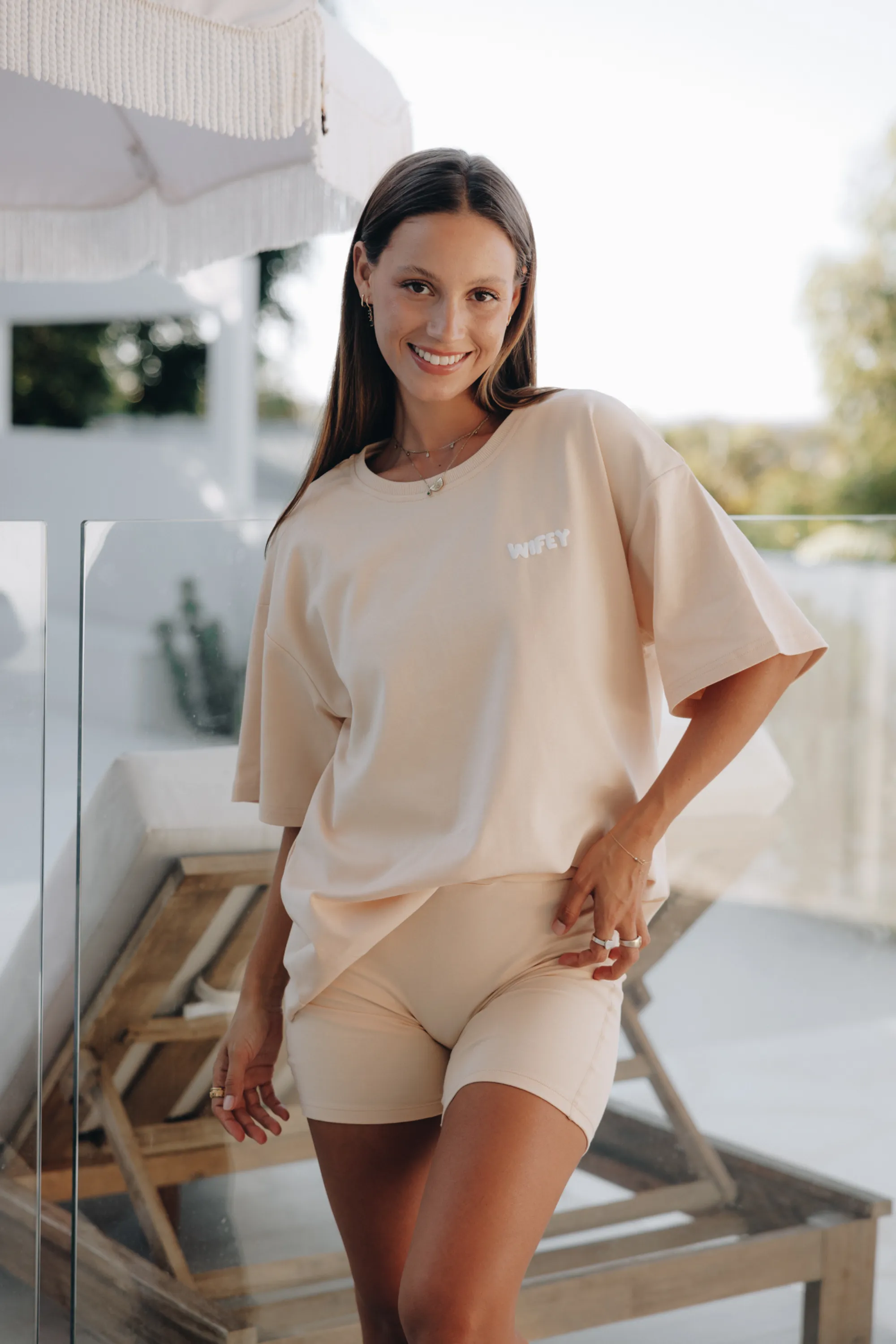 Wifey Tee - Beige
