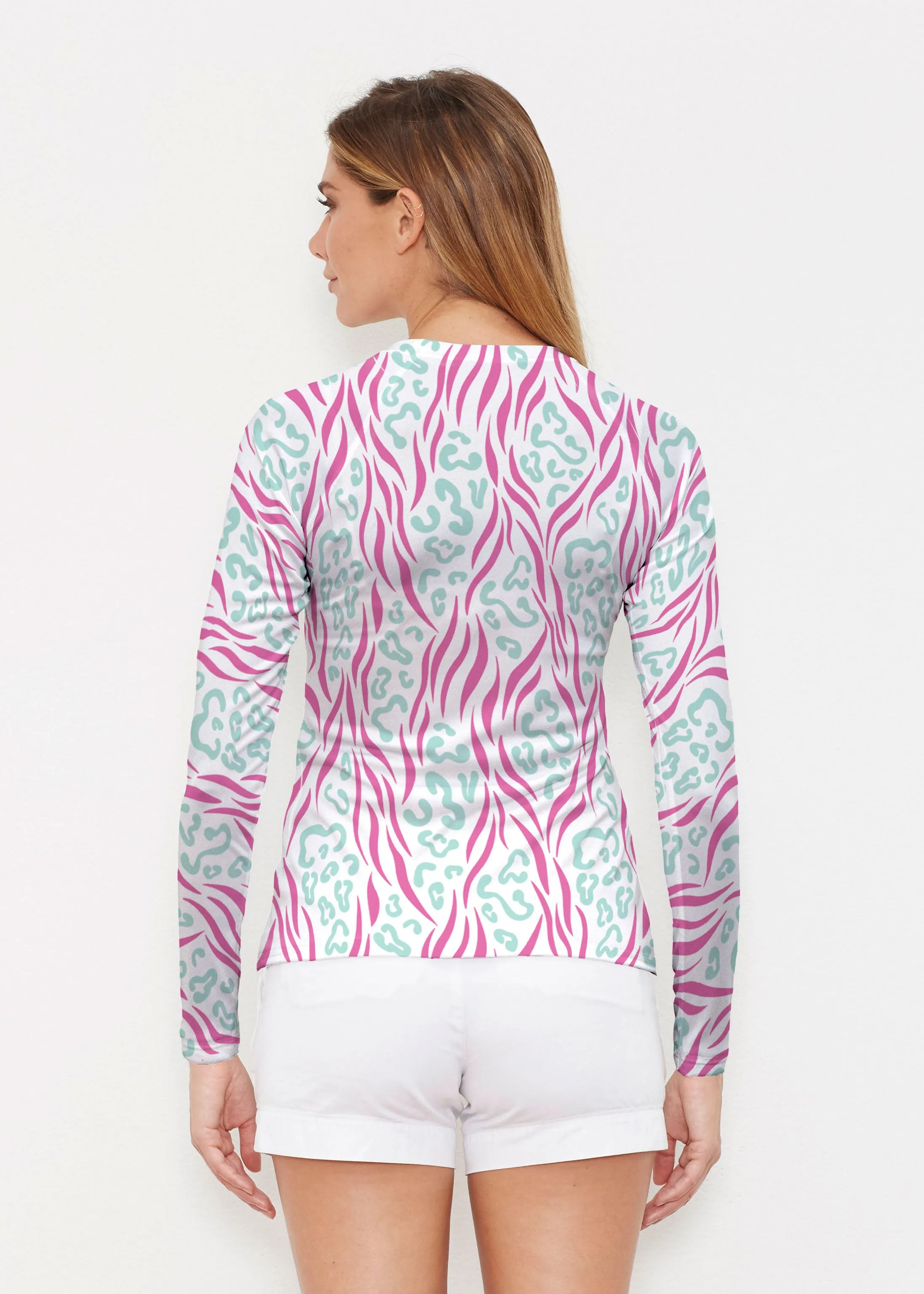 Wild Duo Berry (7937) ~ Long Sleeve Rash Guard