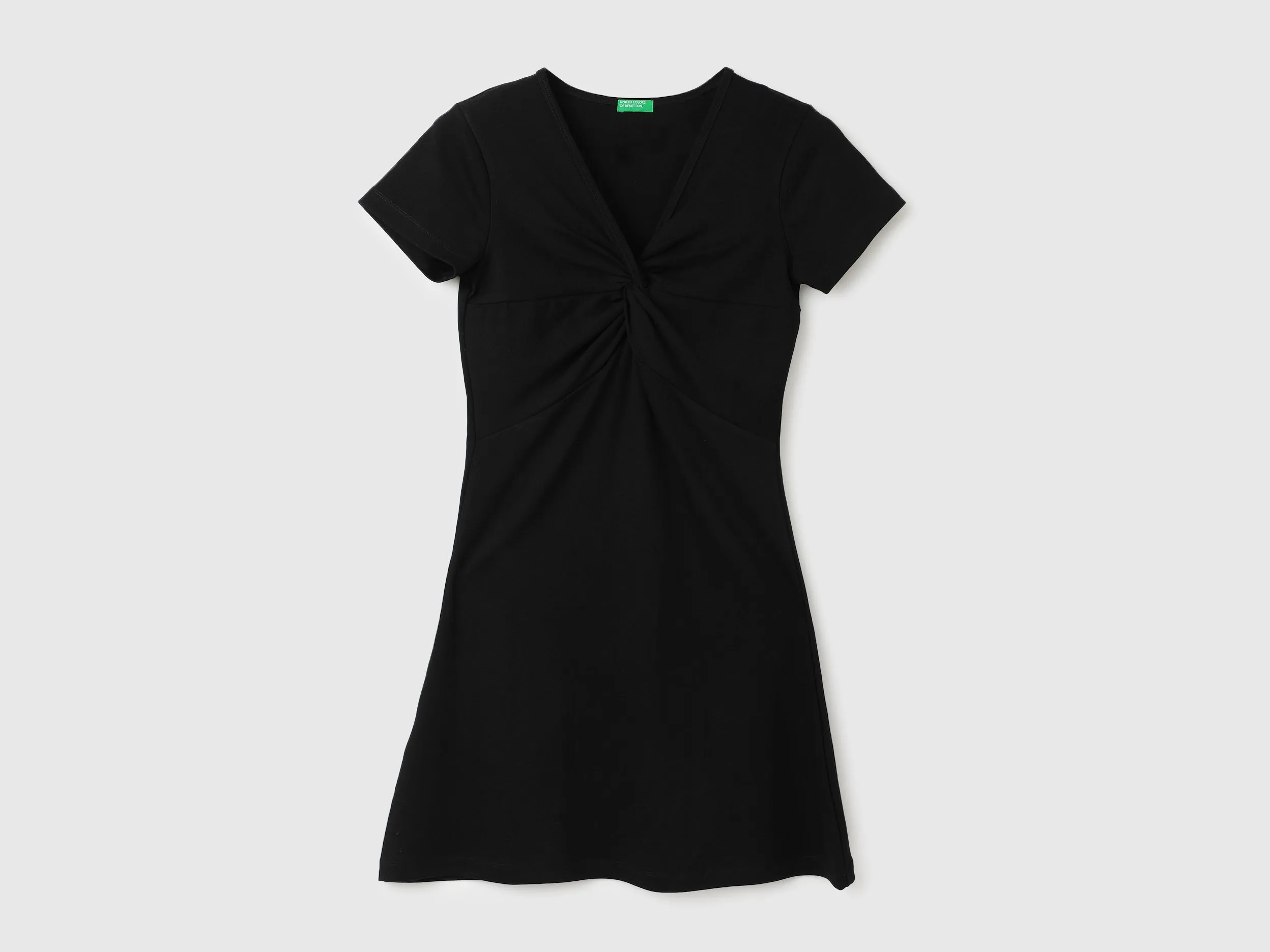 Women Solid V-Neck Dress