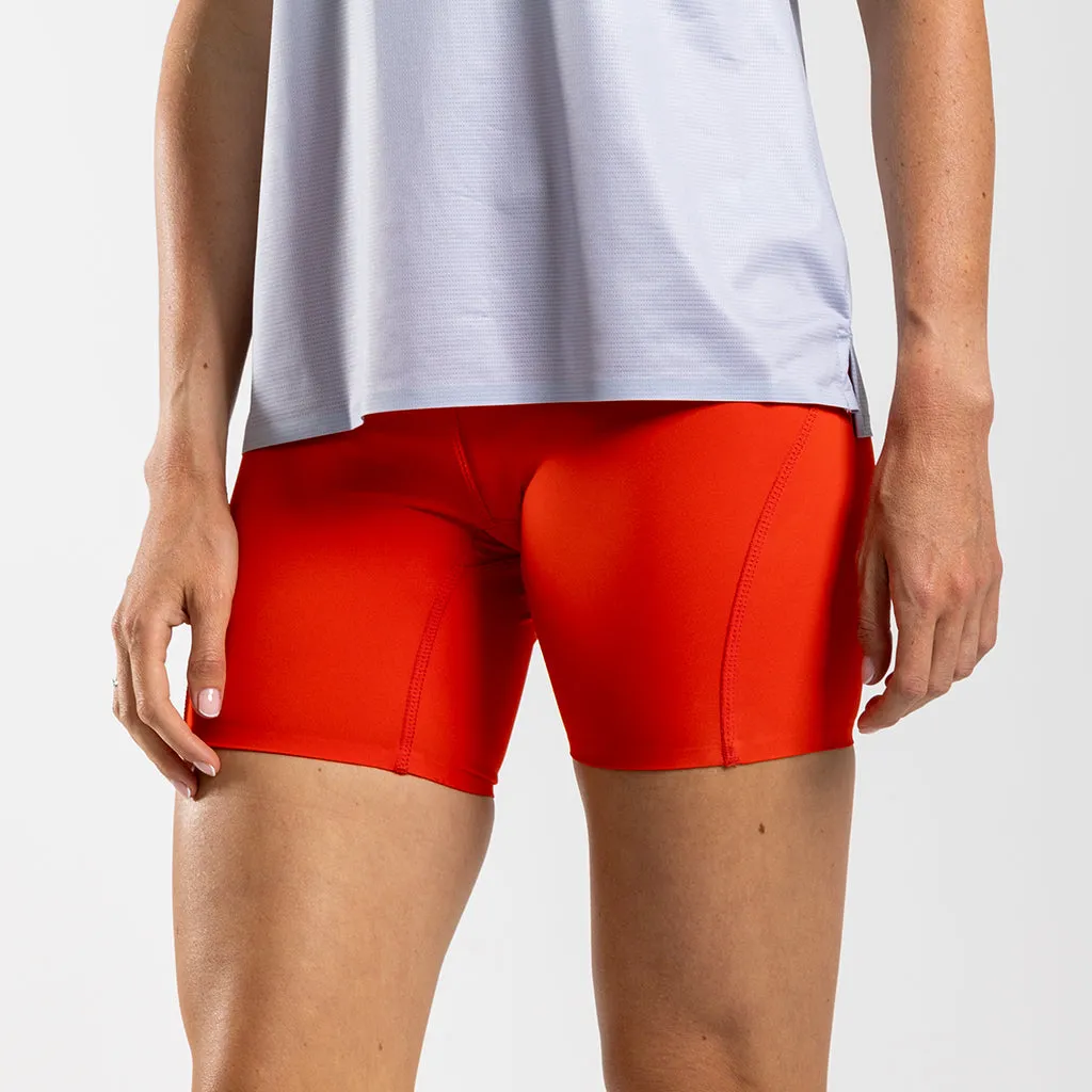 Women's 6 Inch Training Tights (Flame)