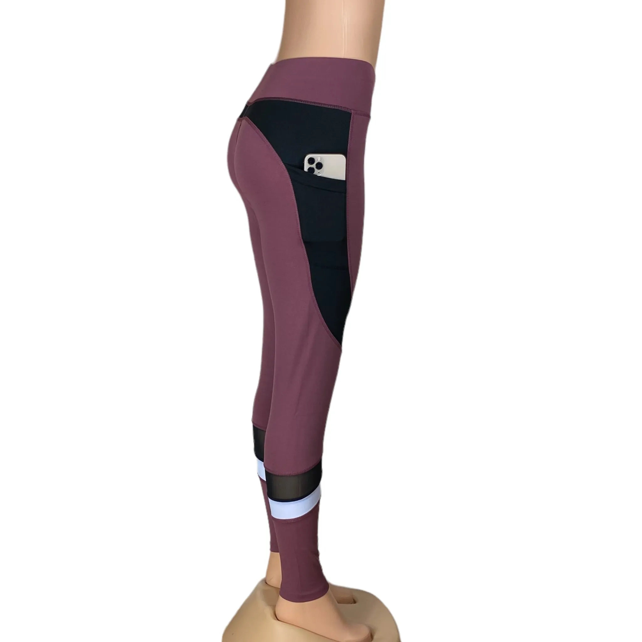 Women's Activewear, High Waist, Gym, Exercise, Athletic, Leggings with Cutouts
