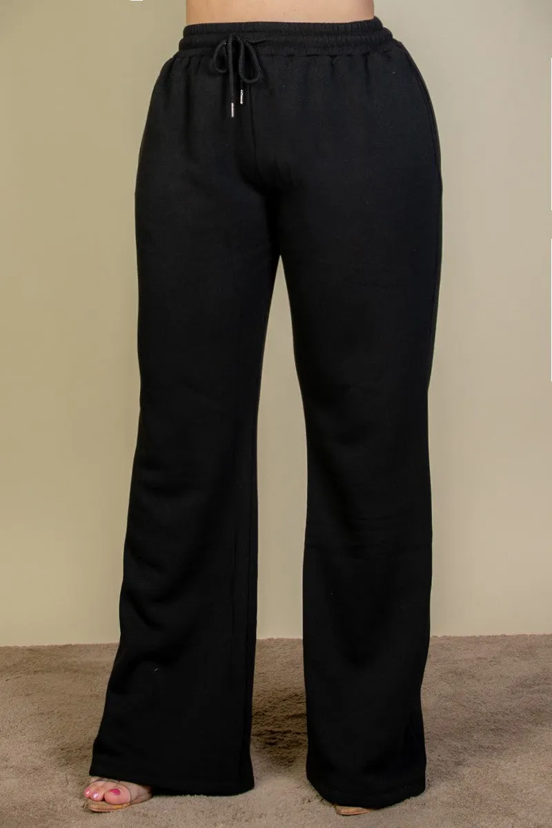 Womens Bootcut Sweatpants W/Drawstring and pockets