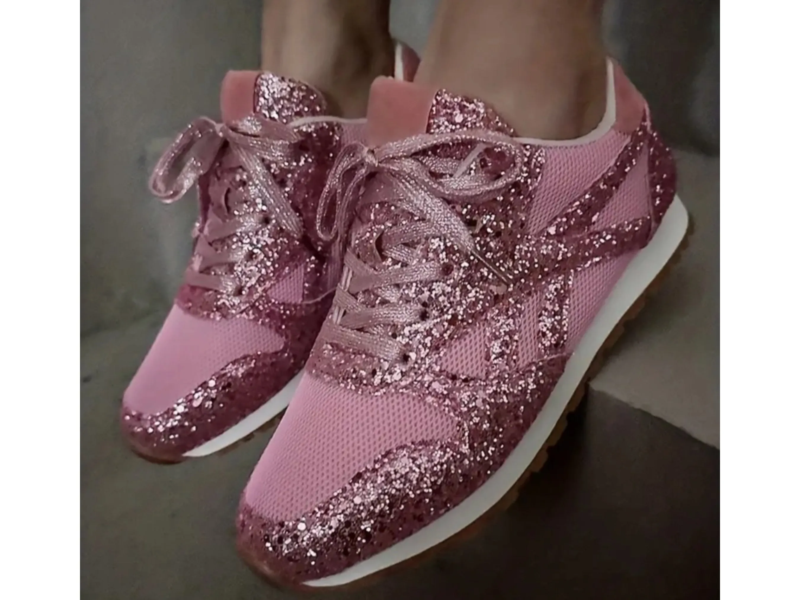 Women's Glitter Sequins Sports Shoes