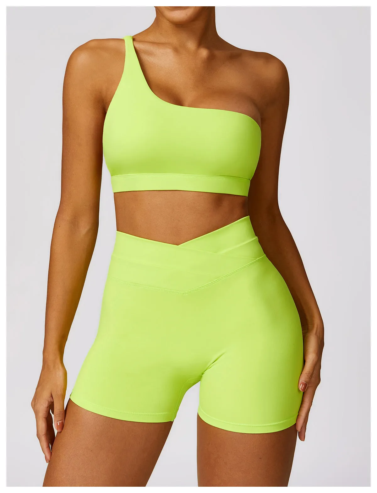 Women's One-shoulder Beauty Back Yoga Bra Quick-drying Workout Top