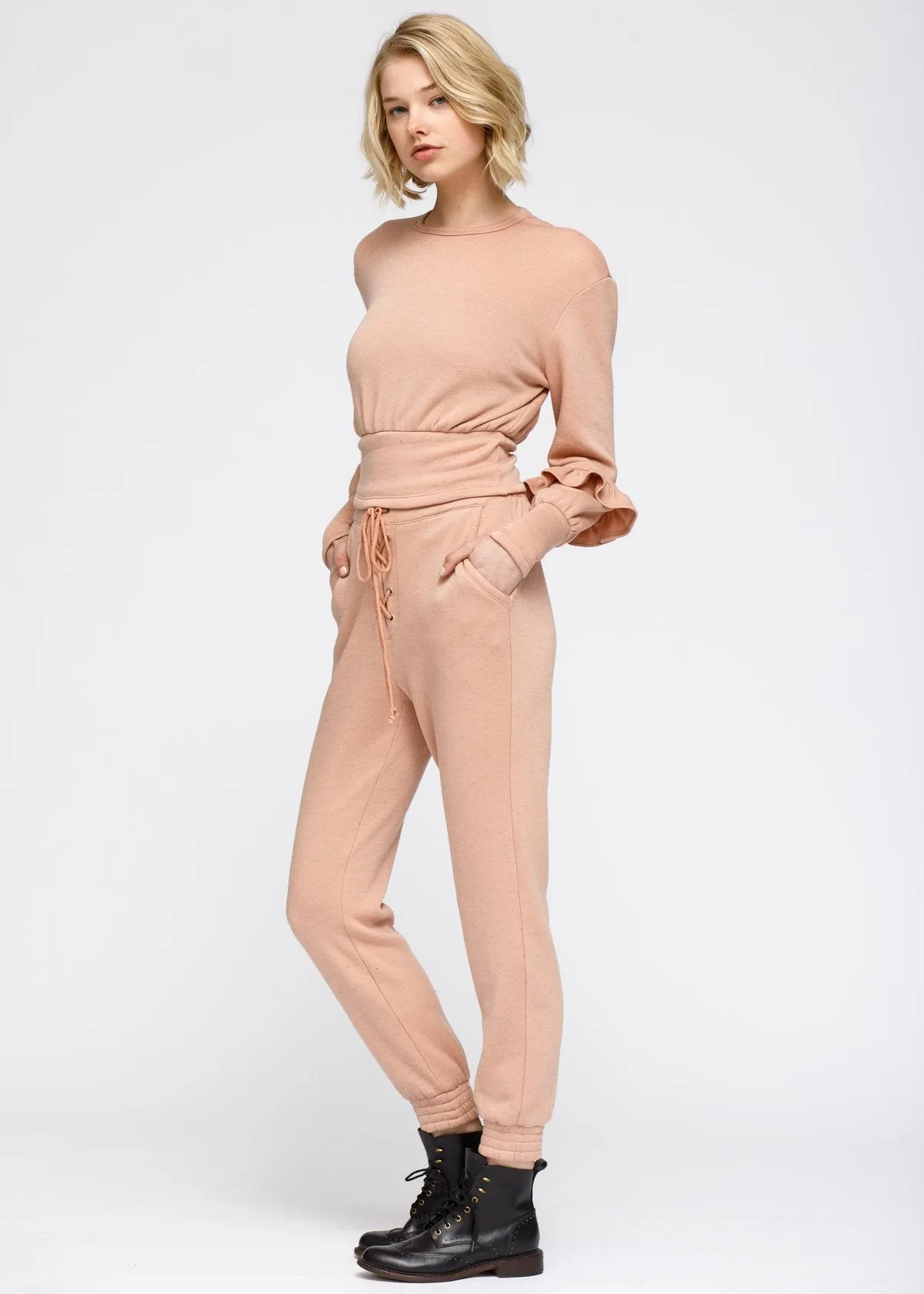 Women's Peplum Sweatpants