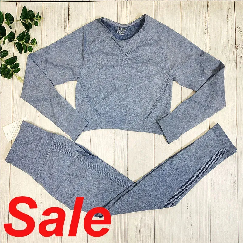 Women's Seamless Fitness Set - Yoga Sportswear Clothing, Gym Outfit, Workout Tracksuit