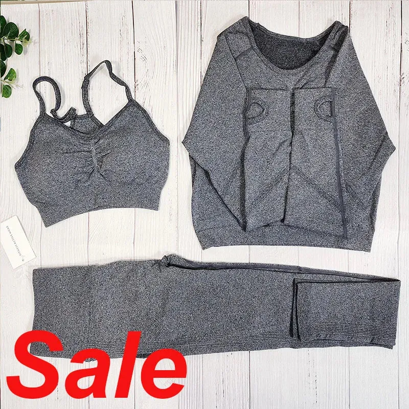 Women's Seamless Fitness Set - Yoga Sportswear Clothing, Gym Outfit, Workout Tracksuit