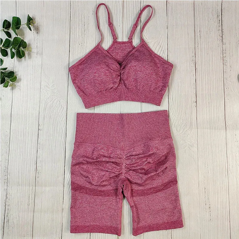 Women's Seamless Fitness Set - Yoga Sportswear Clothing, Gym Outfit, Workout Tracksuit