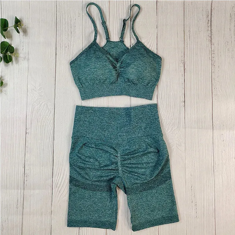 Women's Seamless Fitness Set - Yoga Sportswear Clothing, Gym Outfit, Workout Tracksuit