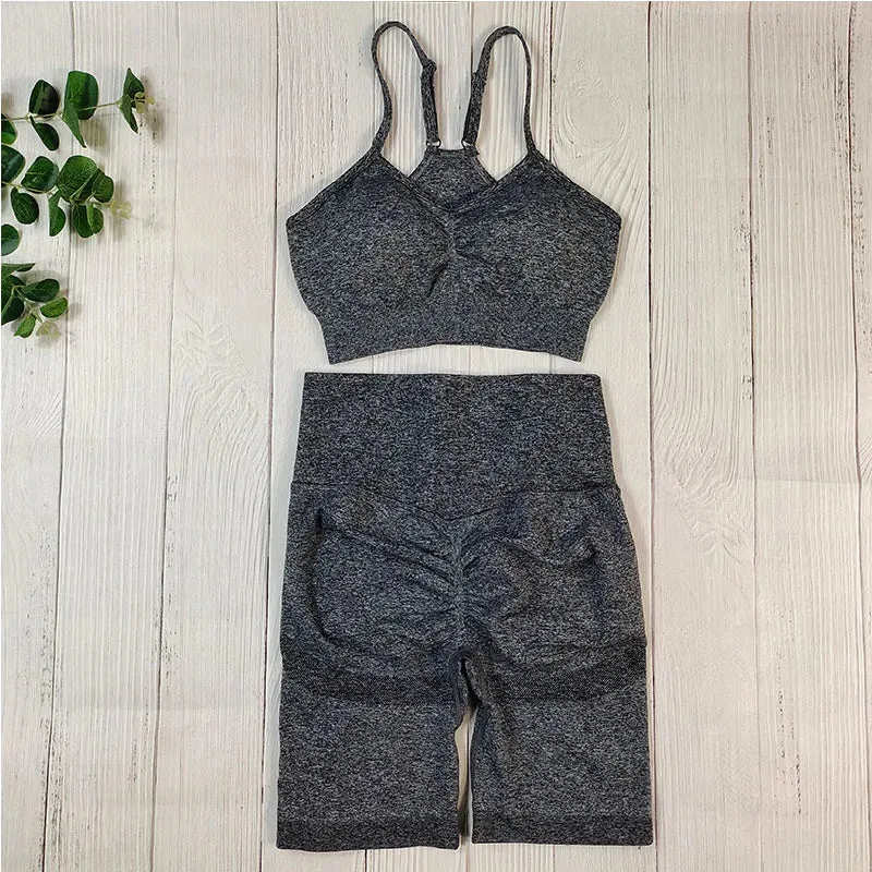 Women's Seamless Fitness Set - Yoga Sportswear Clothing, Gym Outfit, Workout Tracksuit