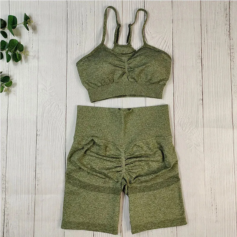 Women's Seamless Fitness Set - Yoga Sportswear Clothing, Gym Outfit, Workout Tracksuit