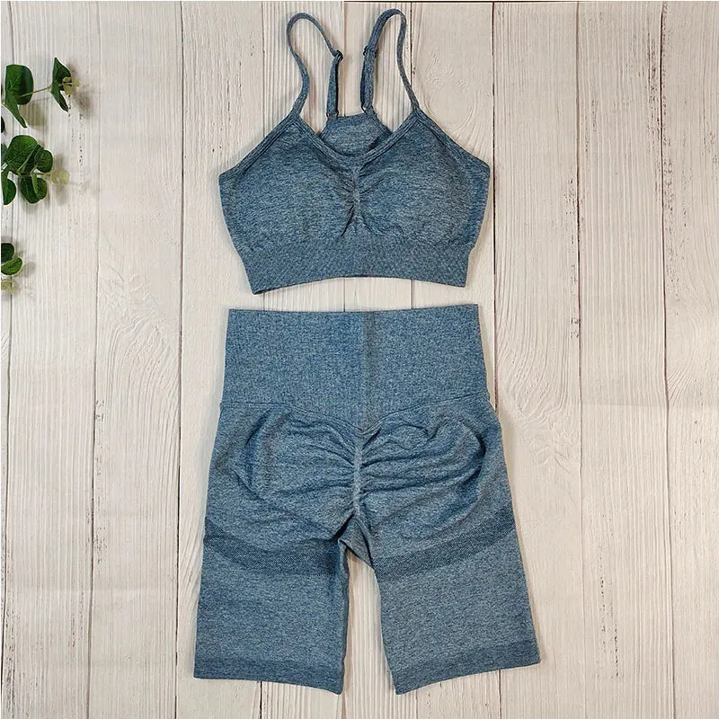 Women's Seamless Fitness Set - Yoga Sportswear Clothing, Gym Outfit, Workout Tracksuit