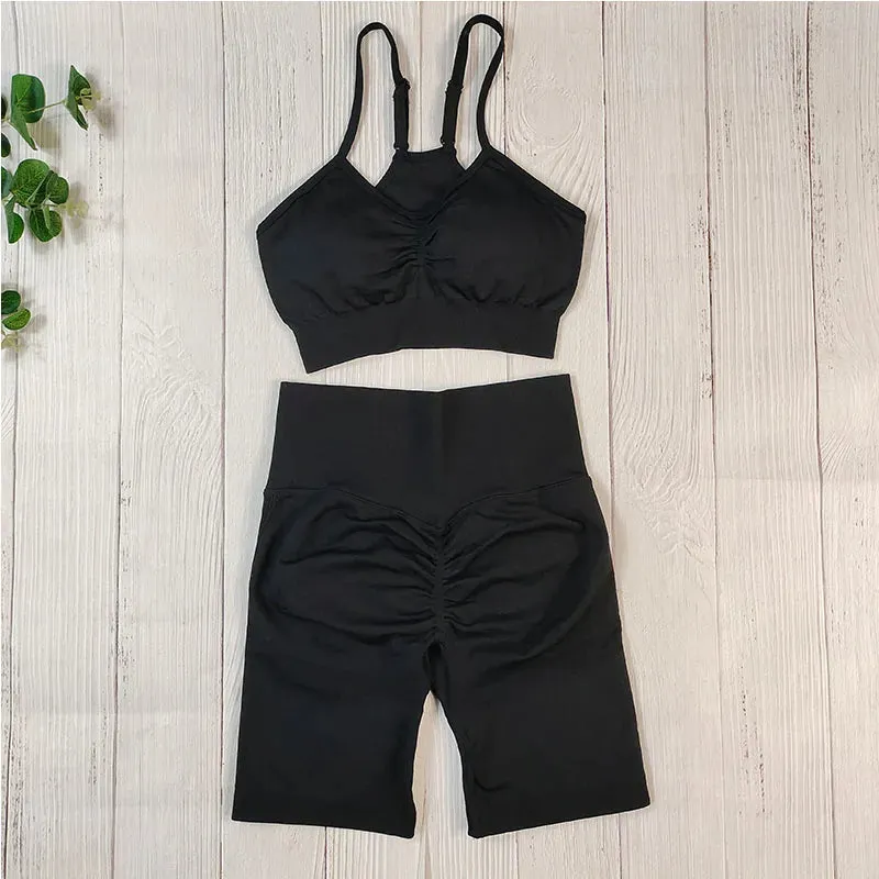 Women's Seamless Fitness Set - Yoga Sportswear Clothing, Gym Outfit, Workout Tracksuit