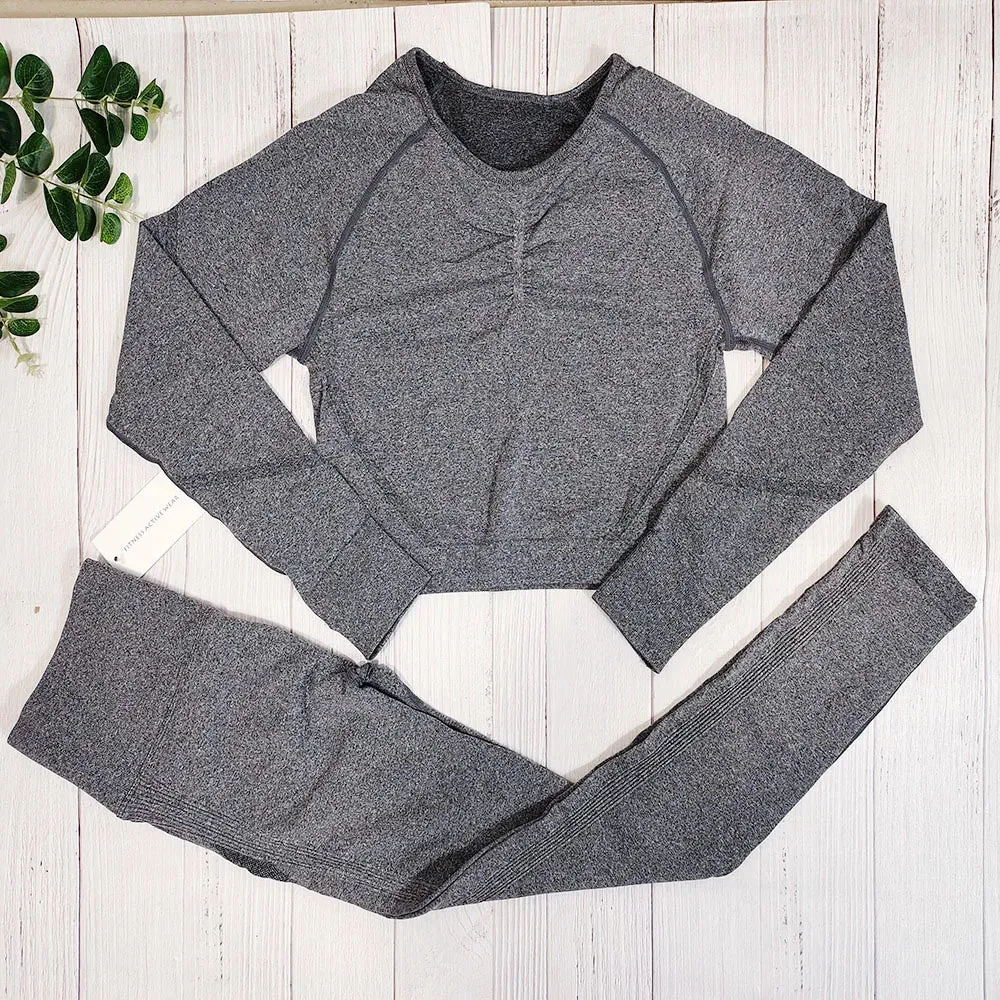 Women's Seamless Fitness Set - Yoga Sportswear Clothing, Gym Outfit, Workout Tracksuit