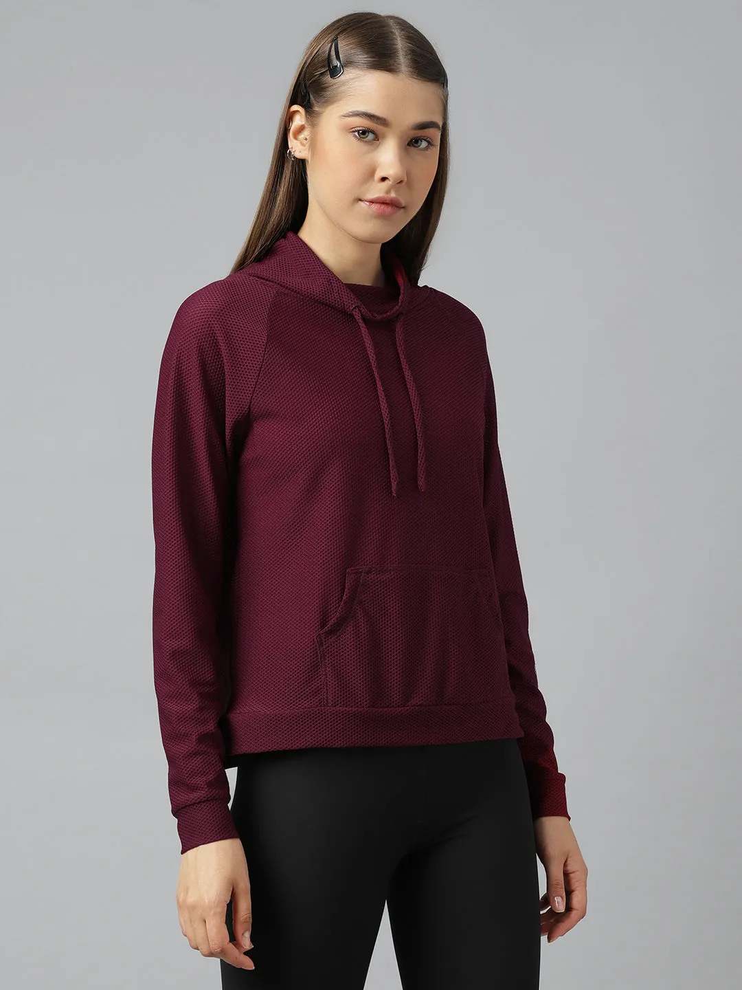 Women's self design sweat top