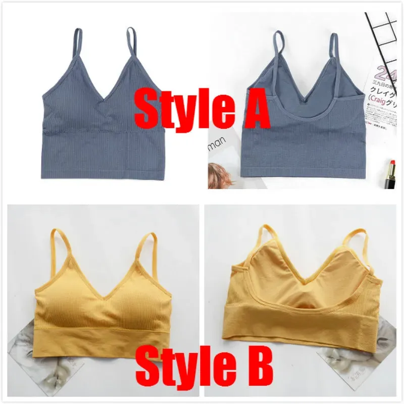Women's Shockproof Sports Bra Vest - Push Up Seamless Running Yoga Bra for Gym Workout, Backless Sport Bra
